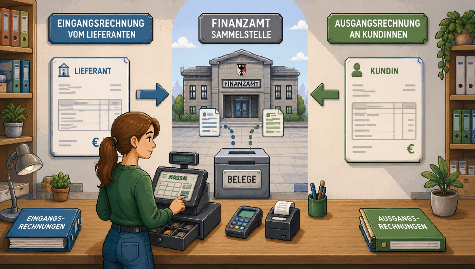 Mehrwertsteuer und Vorsteuer zwischen Einkauf, Verkauf und Finanzamt